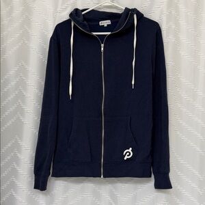 Peloton Dark Blue Hoodie with White Accents